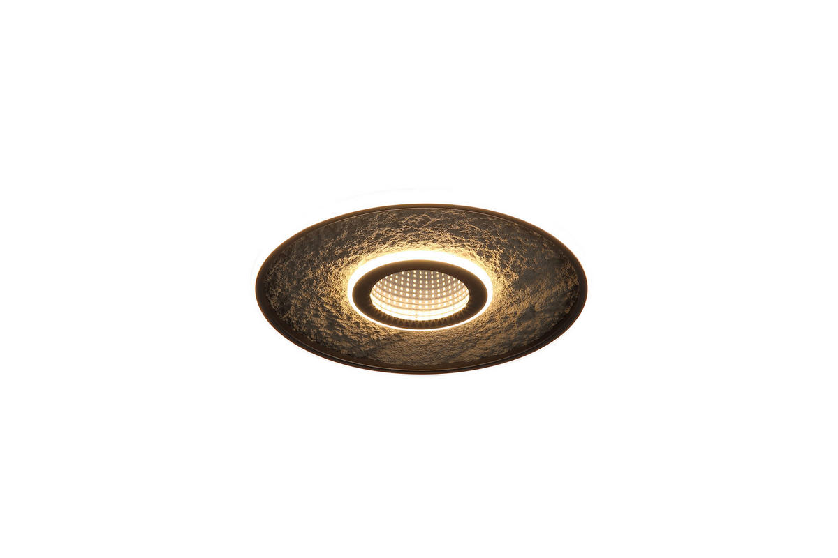 PLAFONIERĂ CU LED - negru/transparent, Basics, plastic/sticlă (46/5,2cm)