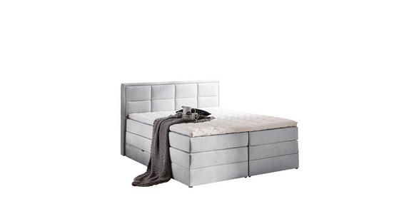 BOXSPRINGBETT 180/200 cm  in Greige  - Greige/Schwarz, KONVENTIONELL, Kunststoff/Textil (180/200cm) - Carryhome