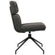 STUHL  in Eisen Webstoff Metall, Textil  - Dunkelgrau/Schwarz, Design, Textil/Metall (50/92/64,5cm) - Dieter Knoll