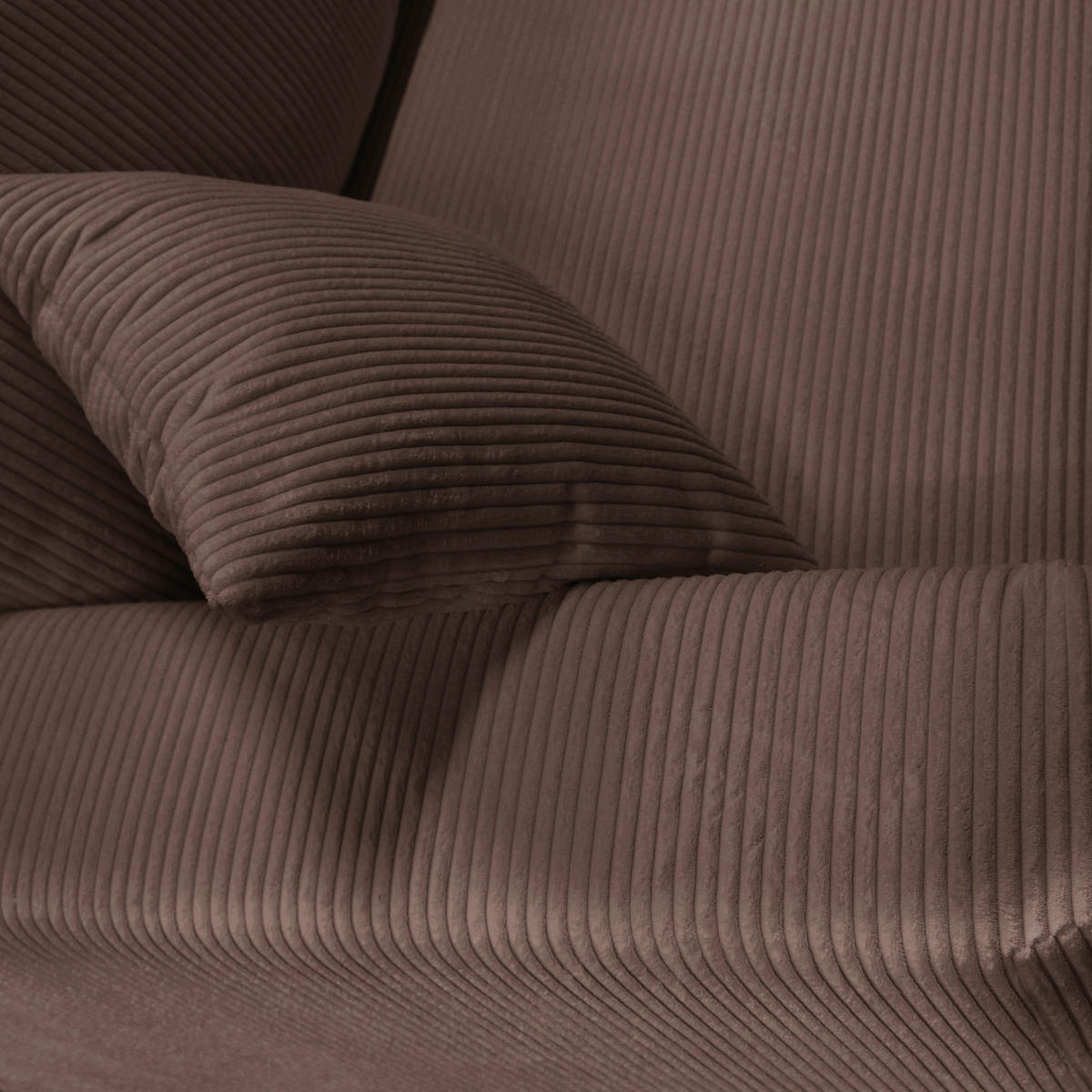 SCHLAFSOFA  in Cord Braun  - Silberfarben/Braun, Design, Kunststoff/Textil (232/88/105cm) - MID.YOU