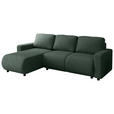 ECKSOFA Grün Webstoff  - Schwarz/Grün, MODERN, Kunststoff/Textil (150/240cm) - Xora
