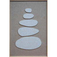 BILD Steine  - Hellbraun/Beige, Basics, Holz/Kunststoff (80/120/10cm)