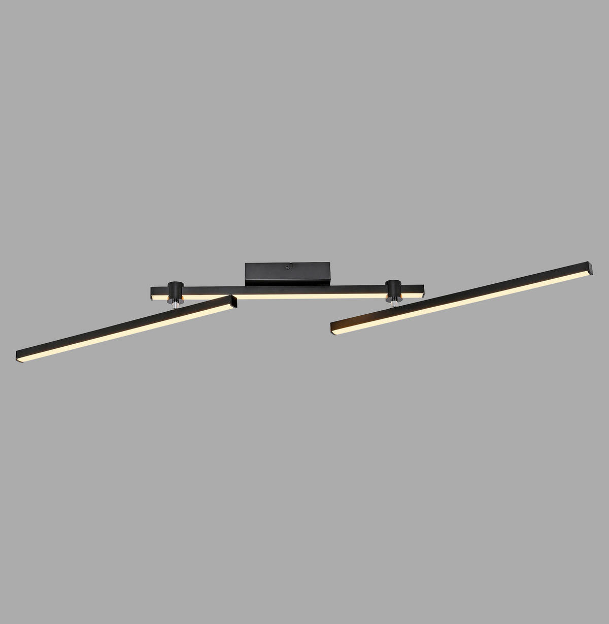 LED-DECKENLEUCHTE 106,4/76,4/10 cm   - Schwarz, Design, Kunststoff/Metall (106,4/76,4/10cm) - Schöner Wohnen