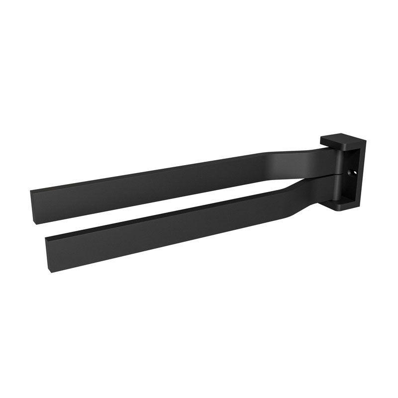 HANDTUCHHALTER Schwarz  - Schwarz, Basics, Metall (6/4,8/34,5cm) - Leonardo Living