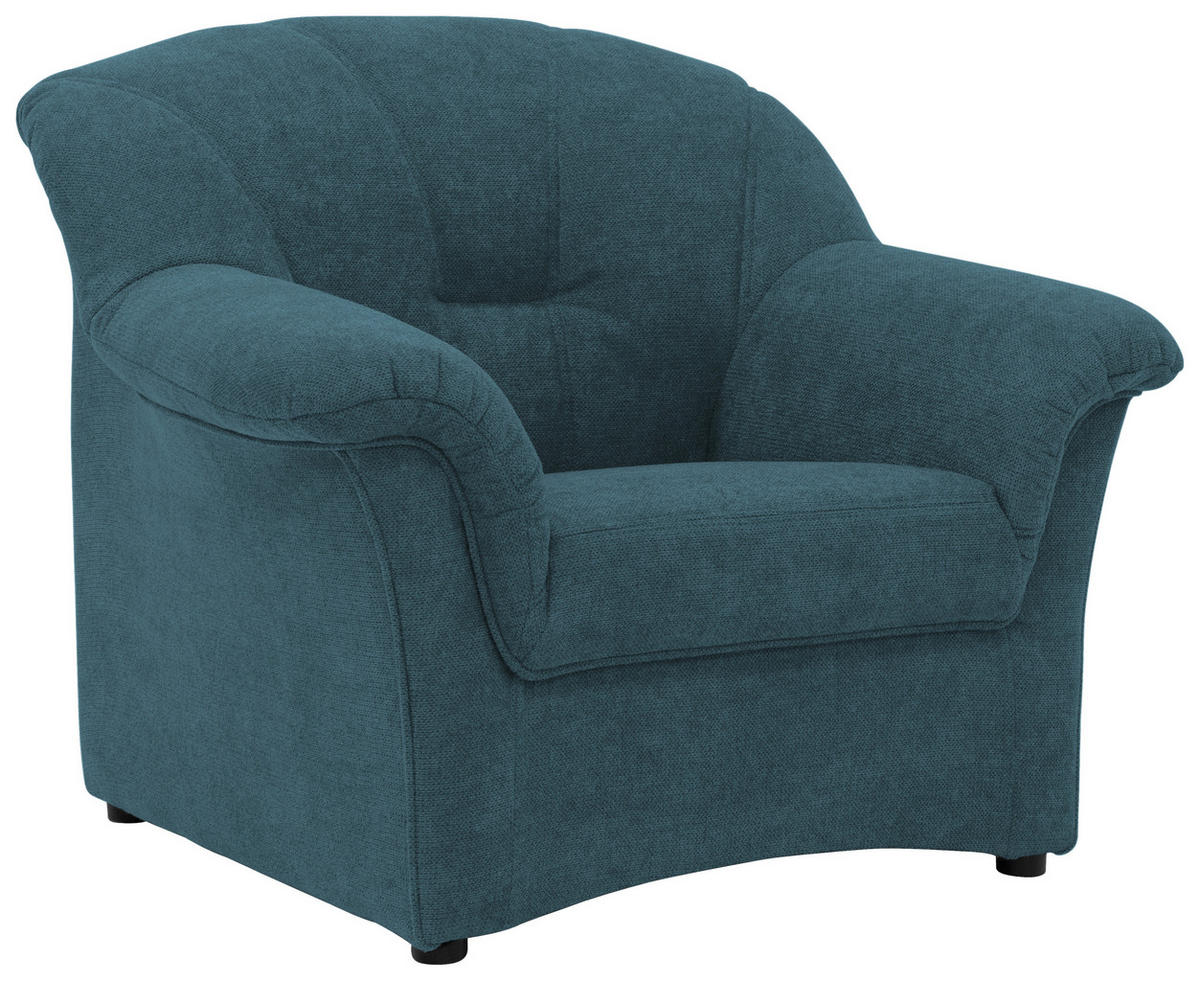 SESSEL Mikrofaser Petrol    - Petrol/Schwarz, KONVENTIONELL, Kunststoff/Textil (99/84/82cm) - MID.YOU