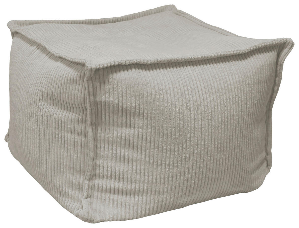 POUF Cord Taupe 70/70/40 cm  - Taupe, Design, Textil (70/70/40cm) - Carryhome