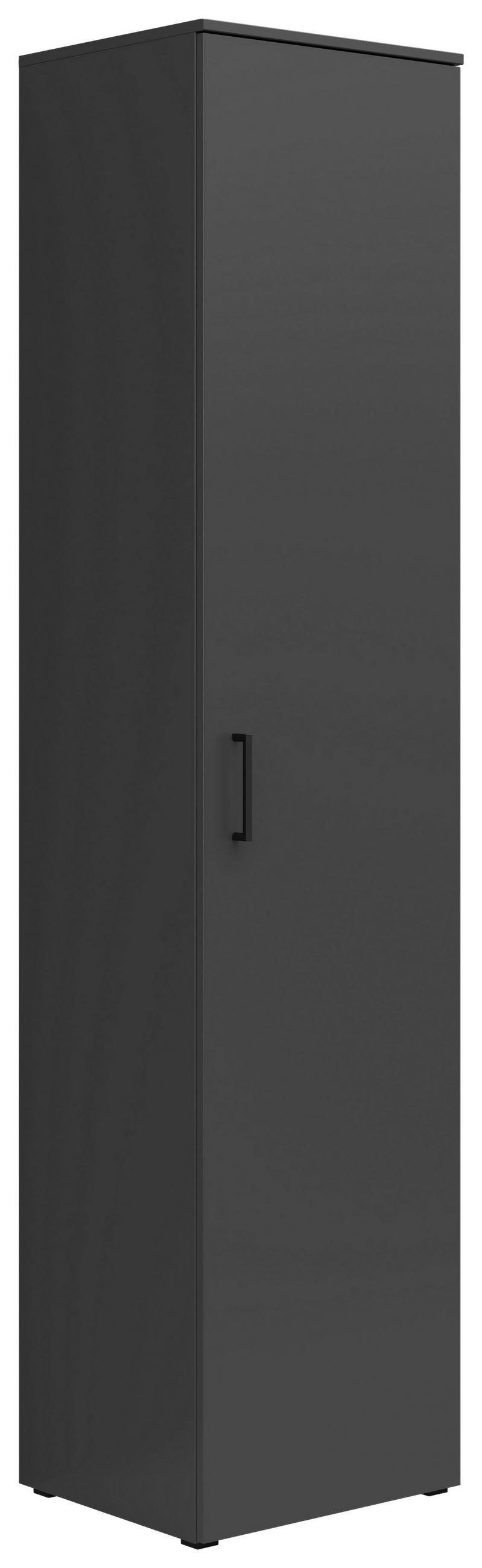 DULAP MULTIFUNCȚIONAL in grafit  - grafit/antracit, Modern, plastic/material pe bază de lemn (45/195/40cm) - Carryhome