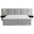 BOXSPRINGBETT 180/200 cm  in Grau  - Schwarz/Grau, Basics, Holz/Holzwerkstoff (180/200cm) - Esposa