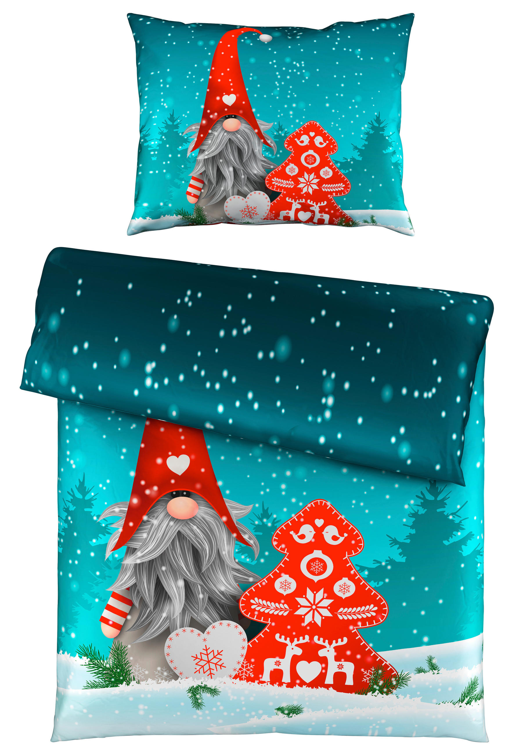 POSTELJINA ELF  - boje petroleja, Design, tekstil (140/200cm) - Novel