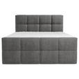 BOXBETT 180/200 cm  in Grau  - Chromfarben/Grau, MODERN, Holz/Holzwerkstoff (180/200cm) - Esposa