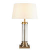 NAMIZNA SVETILKA  Pedestal      37/62 cm       - bela/barve medenine, Konvencionalno, kovina/steklo (37/62cm)