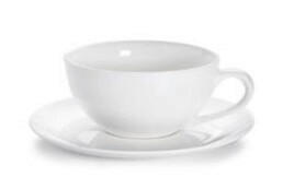 ŠÁLEK S PODŠÁLKEM  - bílá, Basics, keramika - Maxwell & Williams