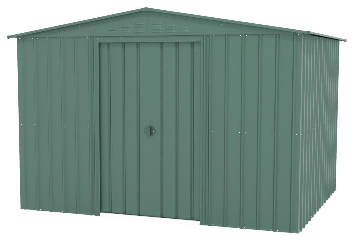GERÄTEHAUS 308/202/247 cm  - Dunkelgrün, Basics, Metall (308/202/247cm)