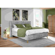 BOXSPRINGBETT 180/200 cm  in Grau  - Eichefarben/Grau, Design, Holz/Textil (180/200cm) - Esposa