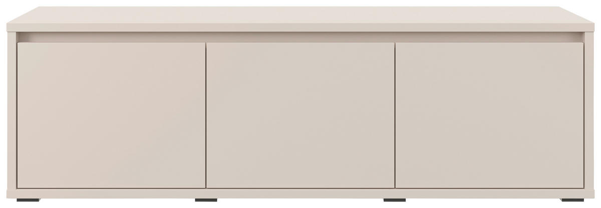 GARDEROBENBANK Liv  in 145,1/50,1/33,8 cm  - Kaschmir/Schwarz, KONVENTIONELL (145,1/50,1/33,8cm) - Xora