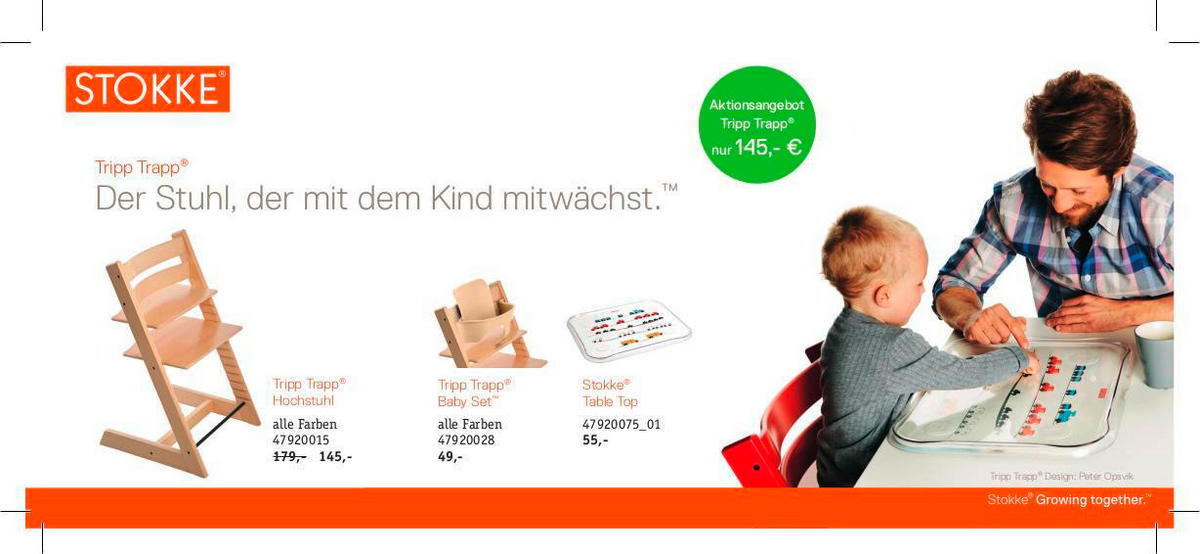 HOCHSTUHL Tripp Trapp Oak  - Perlmutt, Lifestyle, Holz (46/79/49cm) - Stokke