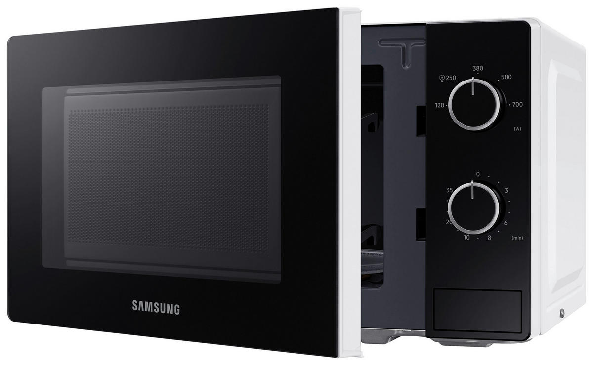 MIKROWELLE MS20A3010AH/EG  - Schwarz/Weiß, Basics, Glas/Metall (48,8/29,1/38,0cm) - Samsung