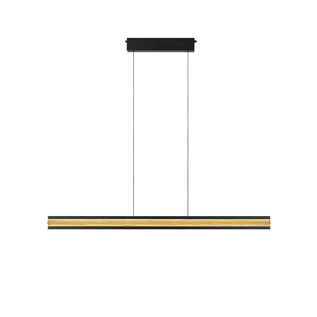 LED-HÄNGELEUCHTE 120/3.6/45-200 cm  - Eichefarben, Natur, Holz (120/3.6/45-200cm) - Herzblut