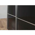 SCHWEBETÜRENSCHRANK 271/223/68 cm 3-türig Schwarz  - Alufarben/Schwarz, KONVENTIONELL, Glas/Holzwerkstoff (271/223/68cm) - Novel