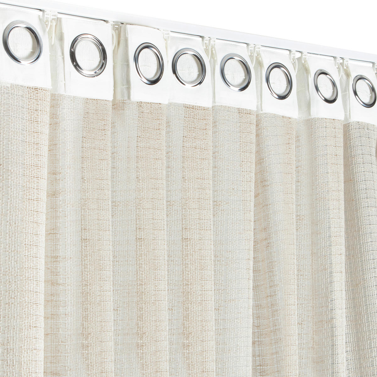 FERTIGVORHANG transparent  - Beige, Basics, Textil (140/240cm)