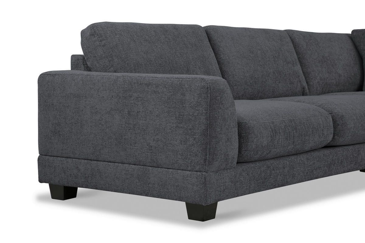 SOFFA i blå  - blå/svart, Design, textil/plast (285/203cm) - Pure Home Comfort