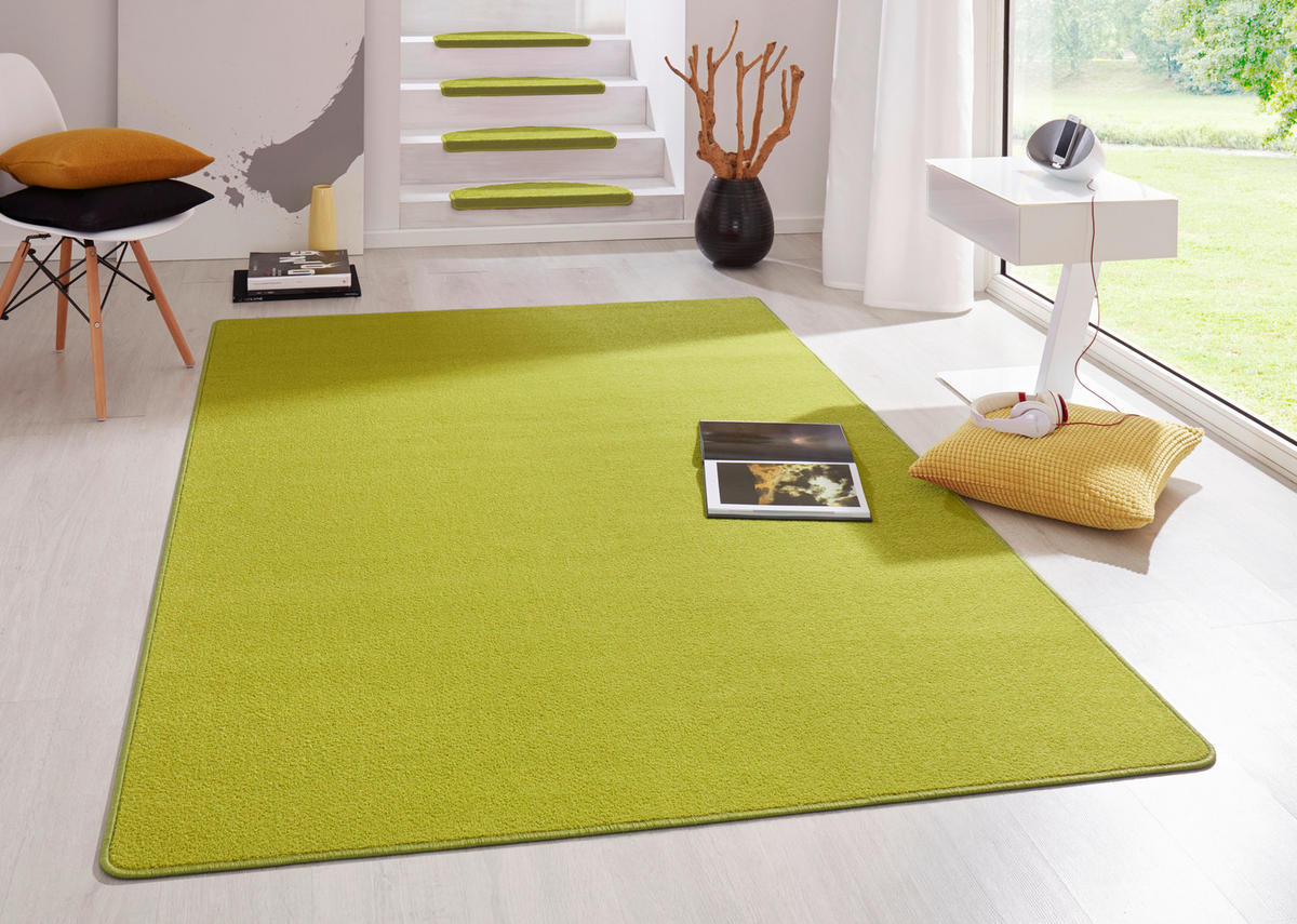 FLACHWEBETEPPICH 80/150 cm Fancy Hellgrün  - Hellgrün, Basics, Kunststoff (80/150cm)