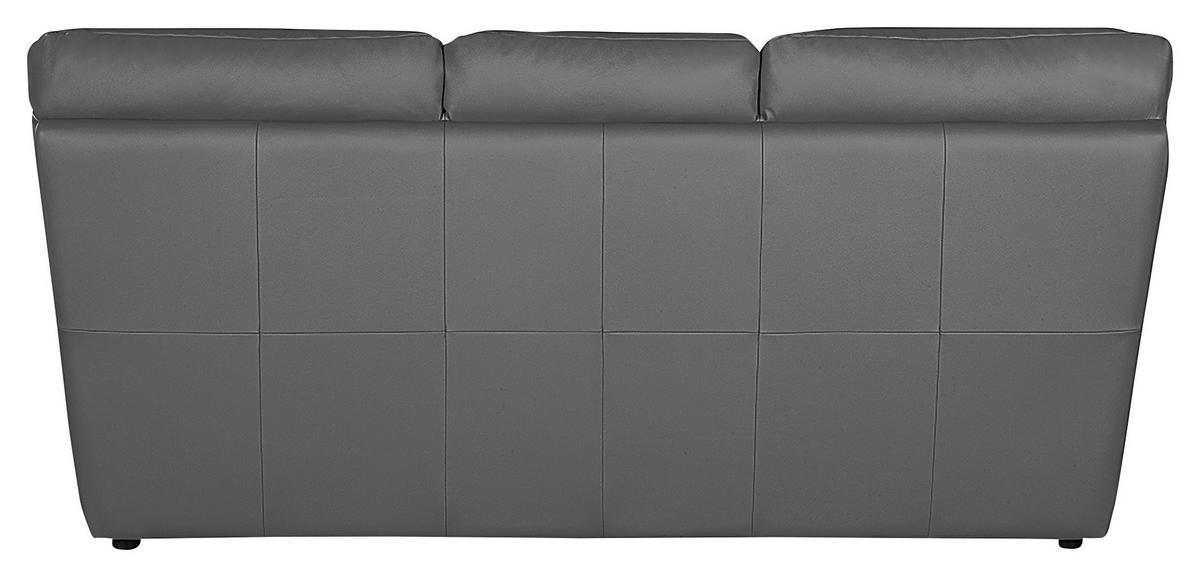 SCHLAFSOFA in Leder Anthrazit  - Anthrazit/Schwarz, Design, Leder/Kunststoff (205/92/85cm) - Livetastic