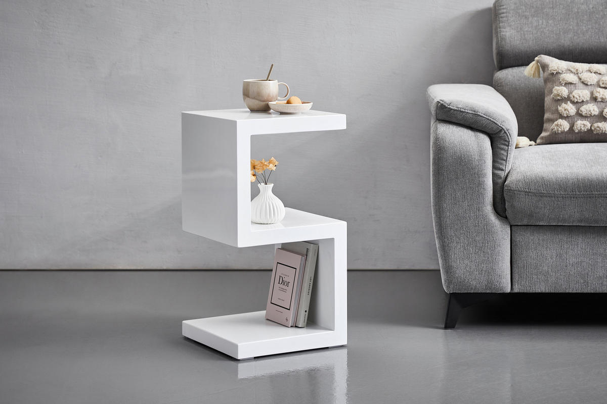 MASĂ AUXILIARĂ in material pe bază de lemn 32/32/59 cm  - alb, Trend, material pe bază de lemn (32/32/59cm) - Xora