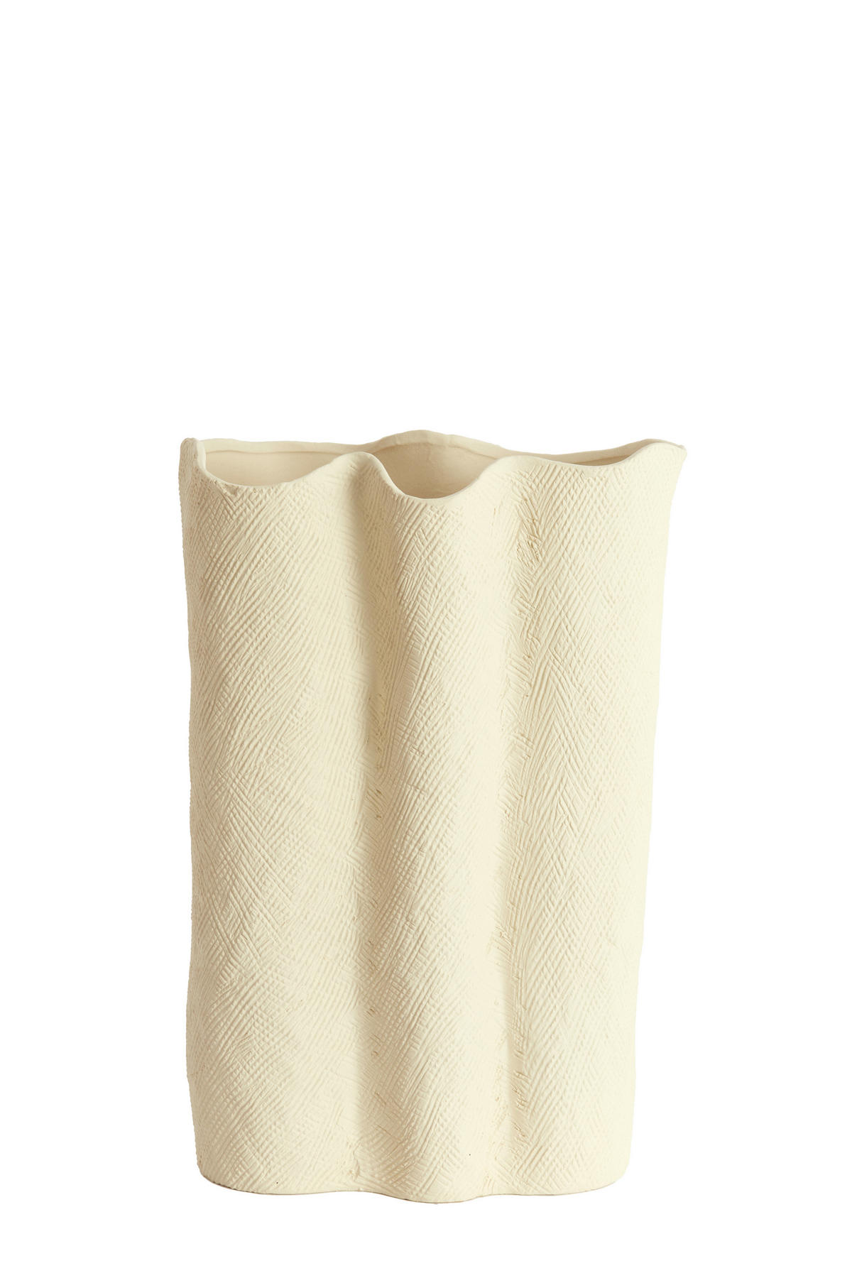 DEKOVASE  - Creme, Basics, Keramik (26/14/40cm) - Light & Living