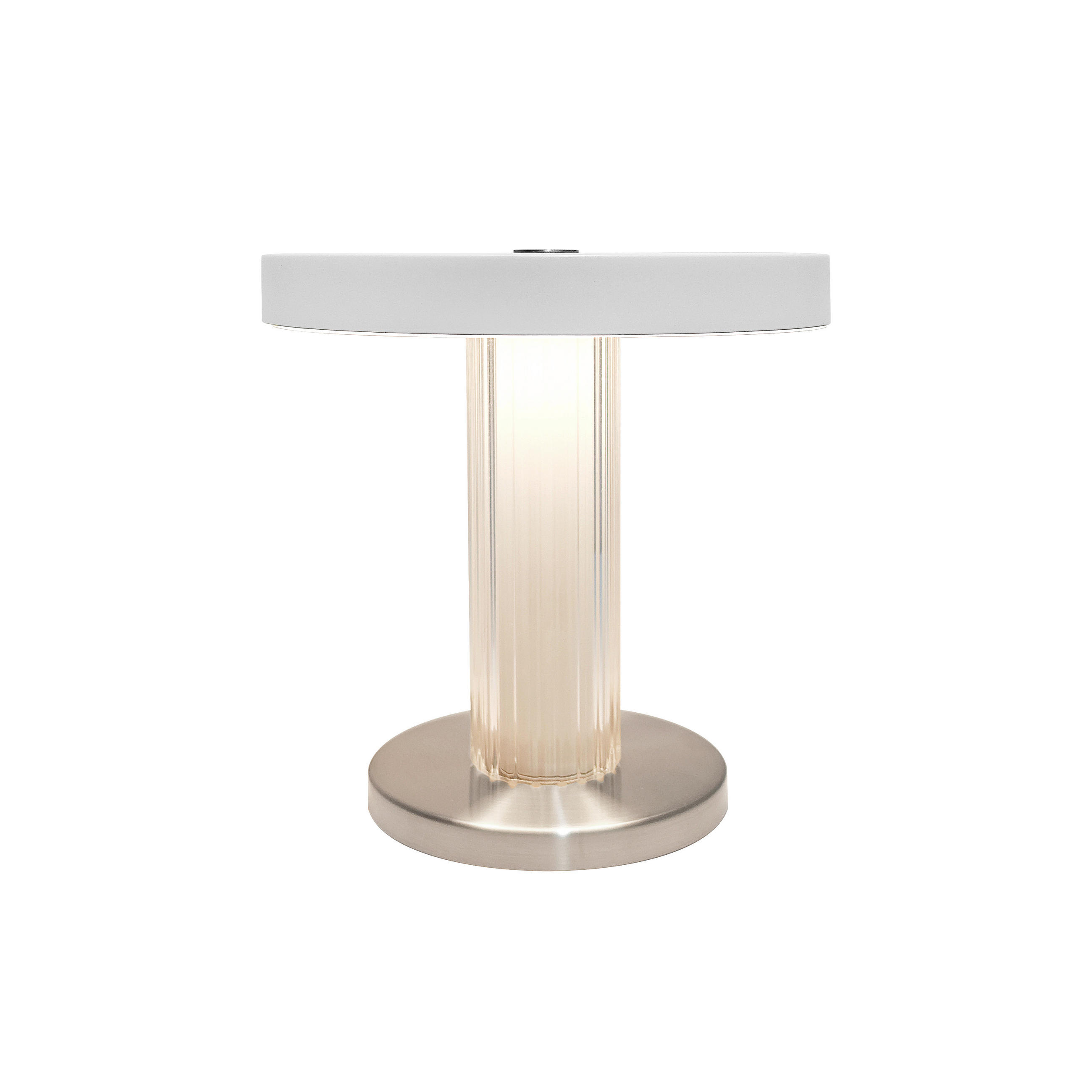 TISCHLEUCHTE Trezzi 21/21,9 cm  - Hellrosa/Beige, Design, Kunststoff (21/21,9cm) - Nordlux