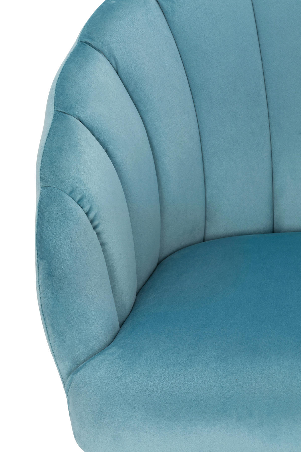 COCKTAILSESSEL Samt Blau    - Blau/Schwarz, MODERN, Textil/Metall (67/80/78cm) - Livetastic