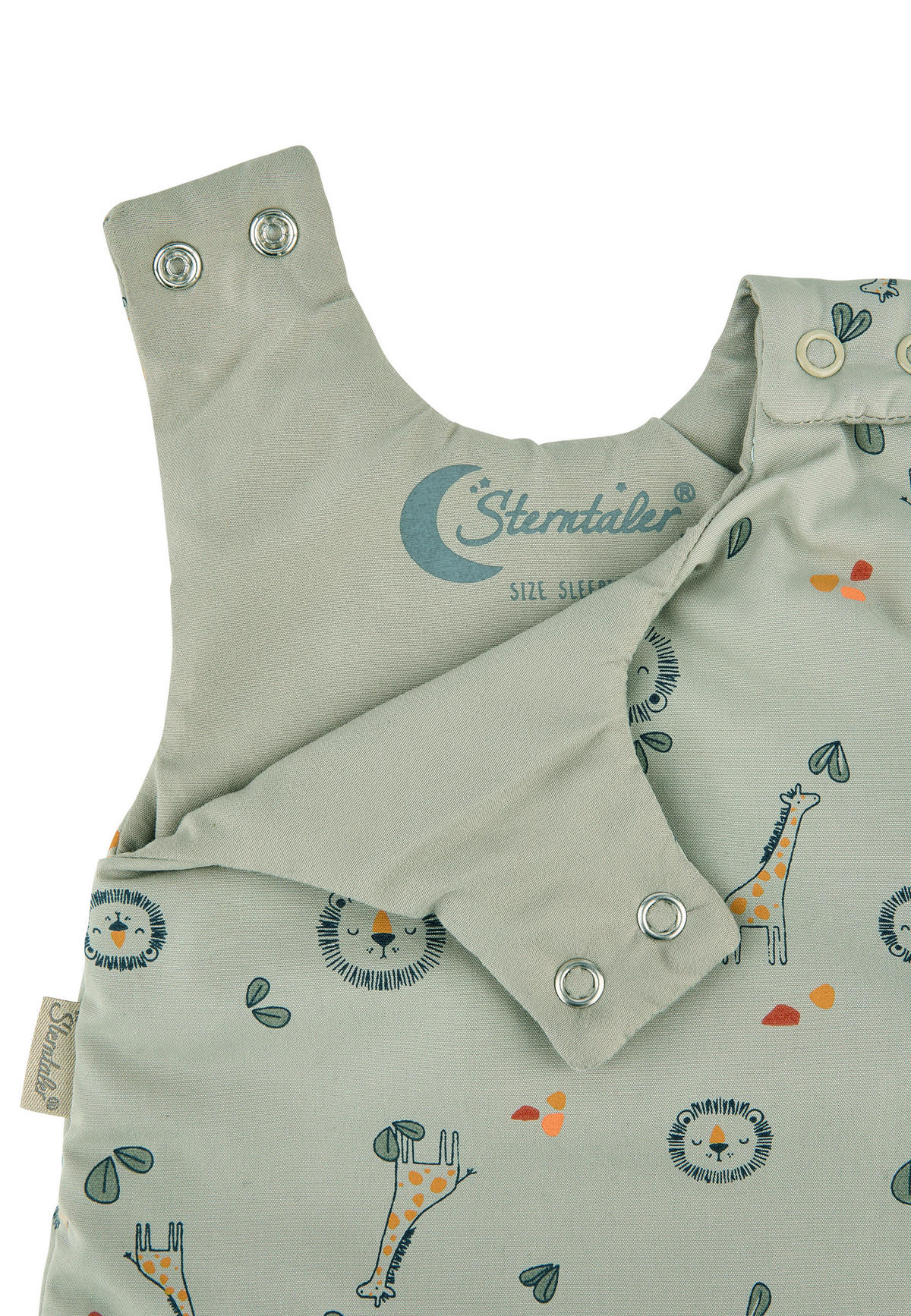 BABYSCHLAFSACK Löwe Leo    44   - Mintgrau, Basics, Textil (44null) - Sterntaler