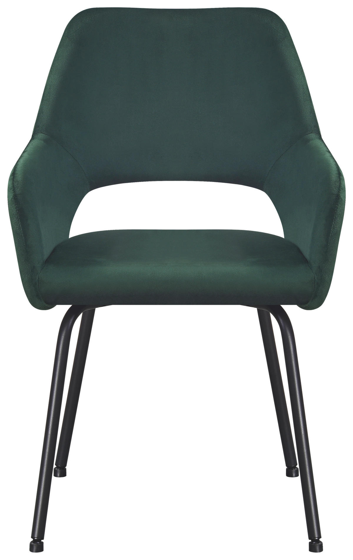 STOL MED ARMSTÖD järn manchester  - grön/svart, Klassisk, metall/textil (58/86/59cm) - Hom`in