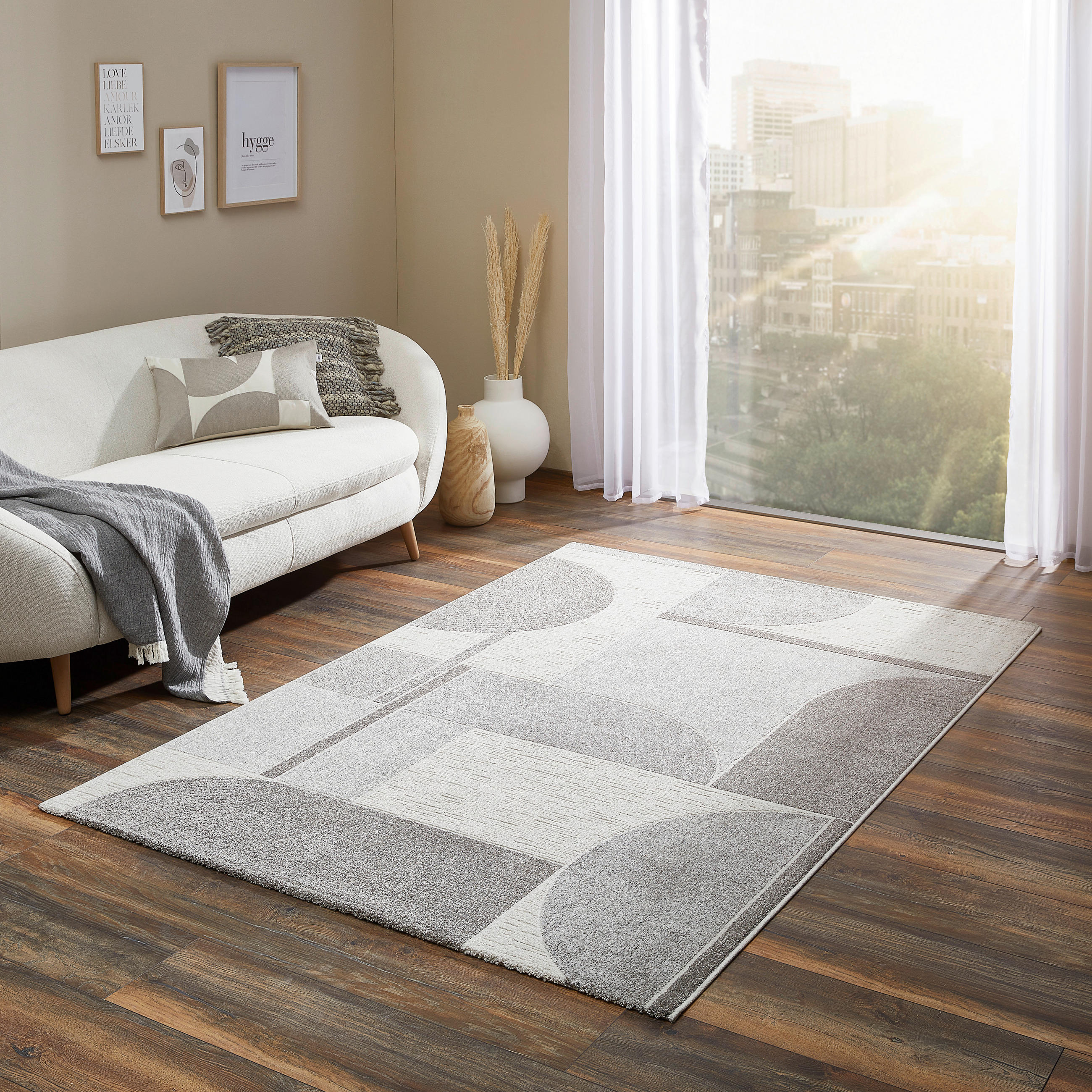 WEBTEPPICH 200/290 cm Valencia Grau, Hellgrau, Dunkelgrau  - Dunkelgrau/Hellgrau, Design, Textil (200/290cm)