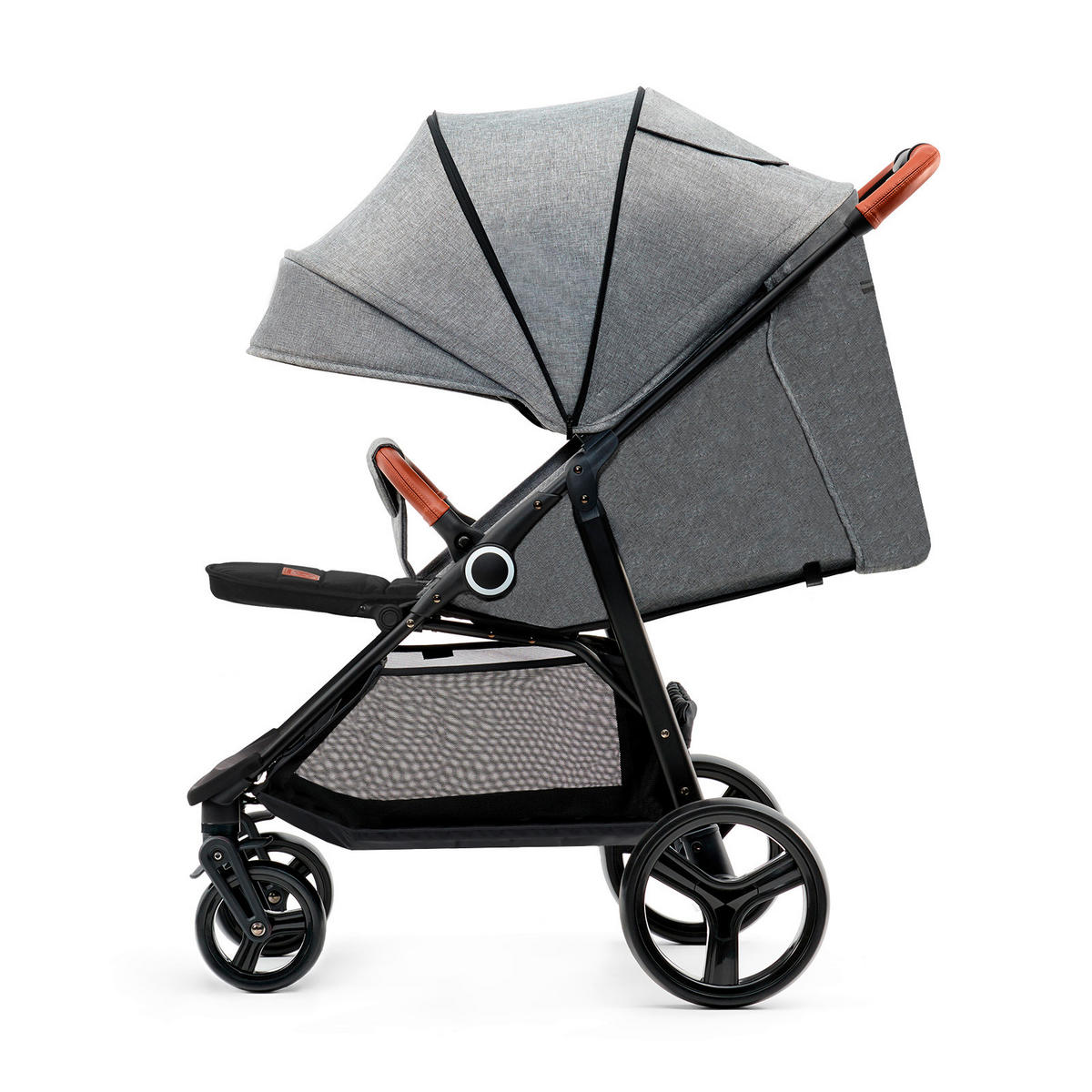 BUGGY Grande Plus  - Schwarz/Grau, Basics, Metall (57/106/95cm) - kinderkraft