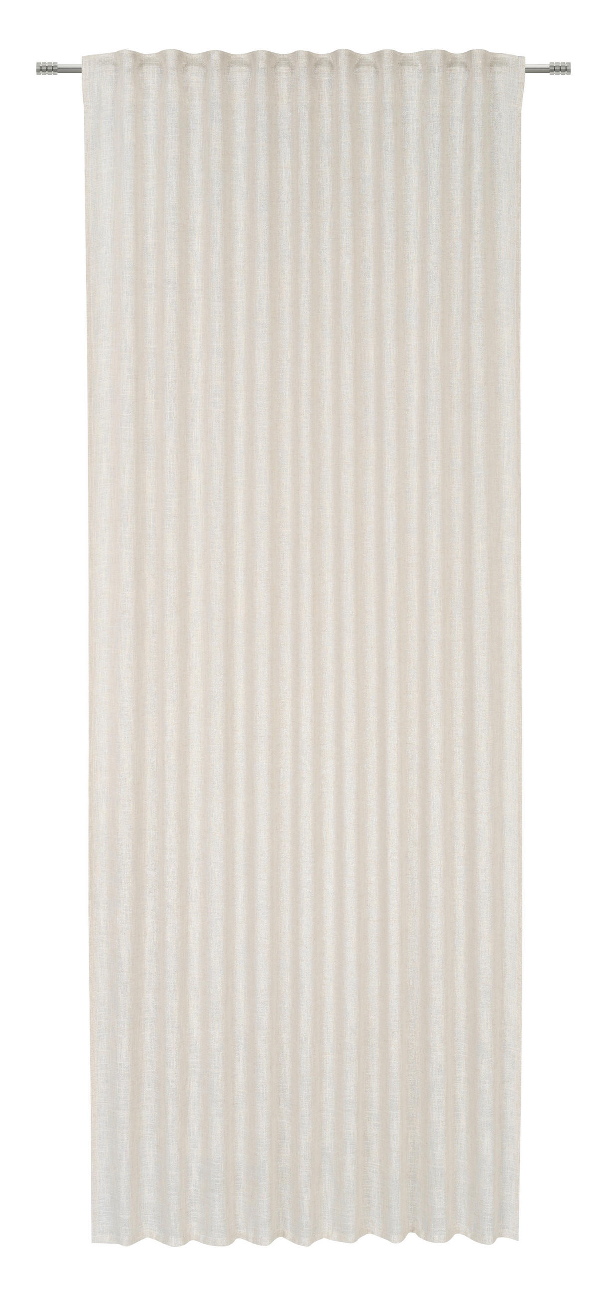 HOTOVÝ ZÁVĚS, neprůsvitné, 140/245 cm - šedá/ecru, Natur, textil (140/245cm) - Esposa