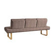 SITZBANK 209/92/78 cm  in Braun, Eichefarben  - Eichefarben/Braun, Design, Holz/Textil (209/92/78cm) - Dieter Knoll