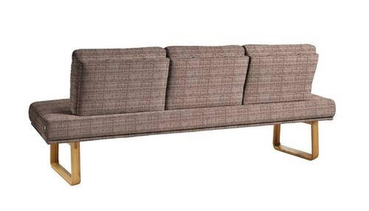 SITZBANK 209/92/78 cm  in Braun, Eichefarben  - Eichefarben/Braun, Design, Holz/Textil (209/92/78cm) - Dieter Knoll