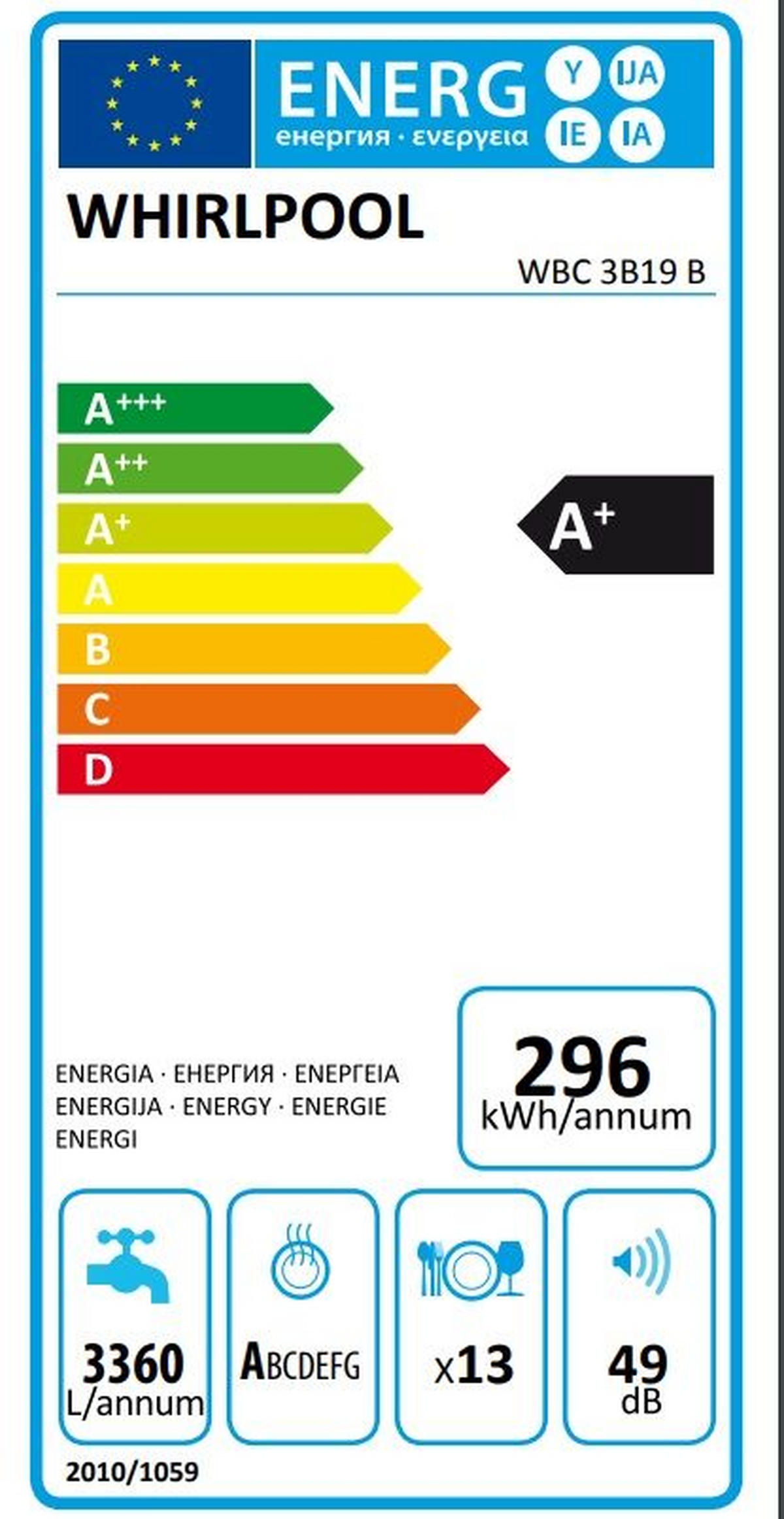 PERILICA POSUĐA WBC 3C26 X - Design, metal/plastika (59,8/82/55,5cm) - Whirlpool