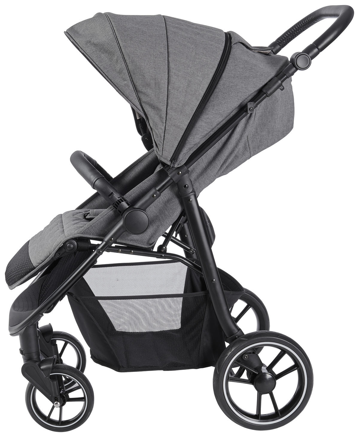 VOZIČEK MARELA  Spirit XL  siva  - črna/siva, Basics, kovina/tekstil (74/33/105cm) - Jimmylee