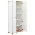 AKTENSCHRANK Weiß, Eiche Artisan  - Weiß/Eiche Artisan, KONVENTIONELL, Holzwerkstoff (93/196/44cm) - Hom`in