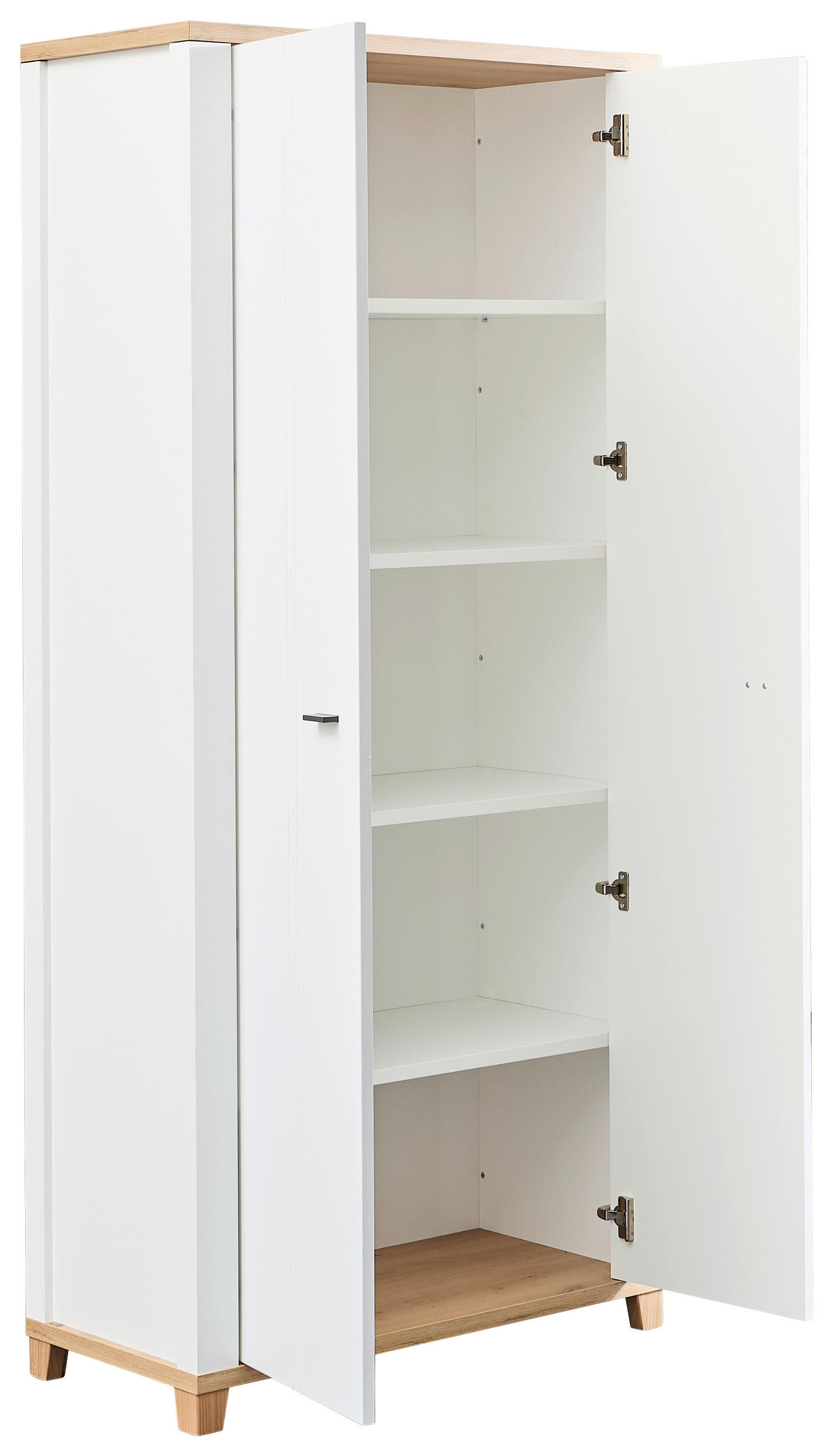AKTENSCHRANK Weiß, Eiche Artisan  - Weiß/Eiche Artisan, KONVENTIONELL, Holzwerkstoff (93/196/44cm) - Hom`in