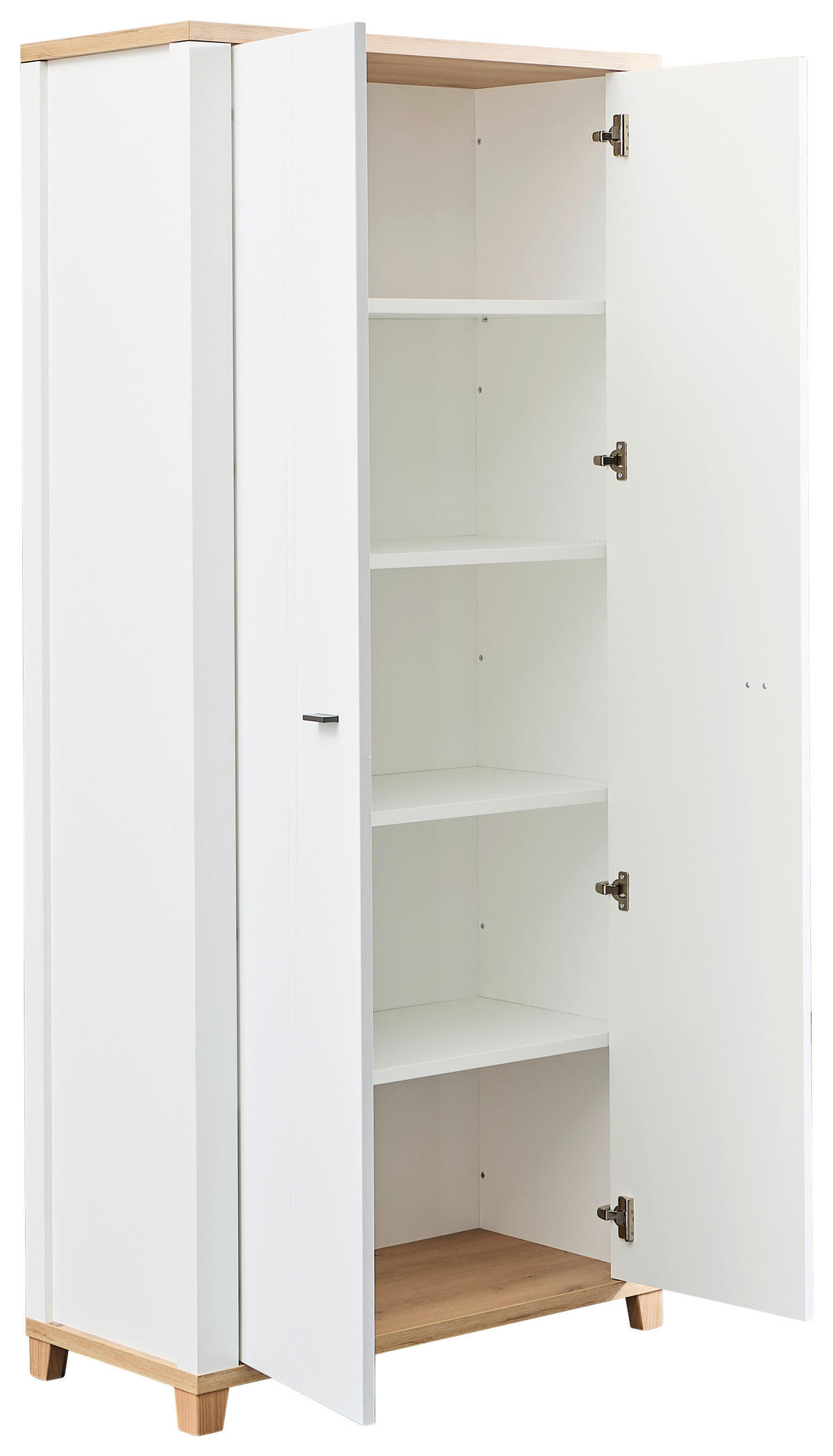AKTENSCHRANK Weiß, Eiche Artisan  - Weiß/Eiche Artisan, KONVENTIONELL, Holzwerkstoff (93/196/44cm) - Hom`in