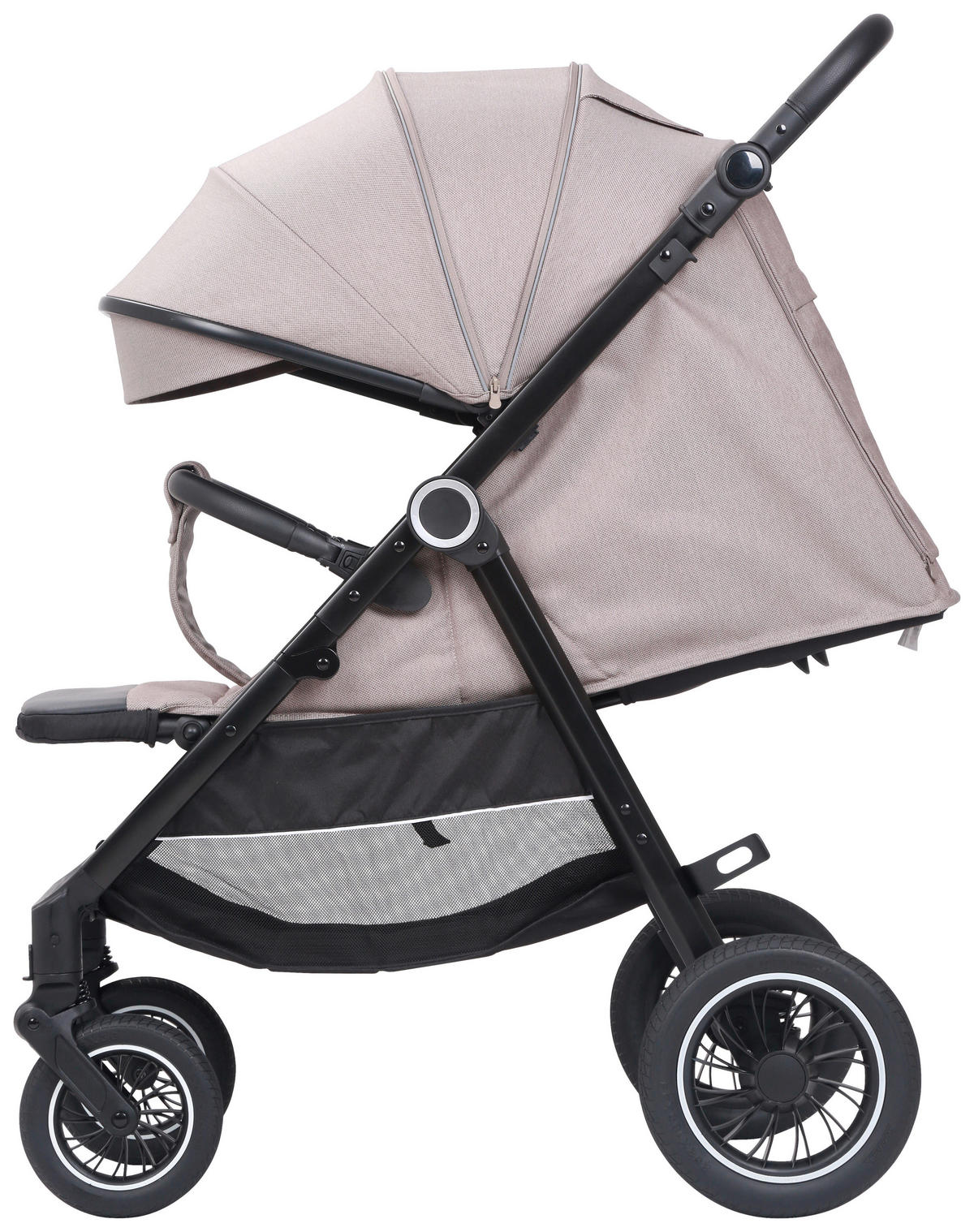 BUGGY  - Taupe/Schwarz, Basics, Textil/Metall - Jimmylee