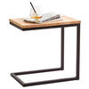 BEISTELLTISCH 30/45/45 cm Kernbuche massiv Schwarz, Buchefarben rechteckig  - Buchefarben/Schwarz, Natur, Holz/Metall (30/45/45cm) - Xora