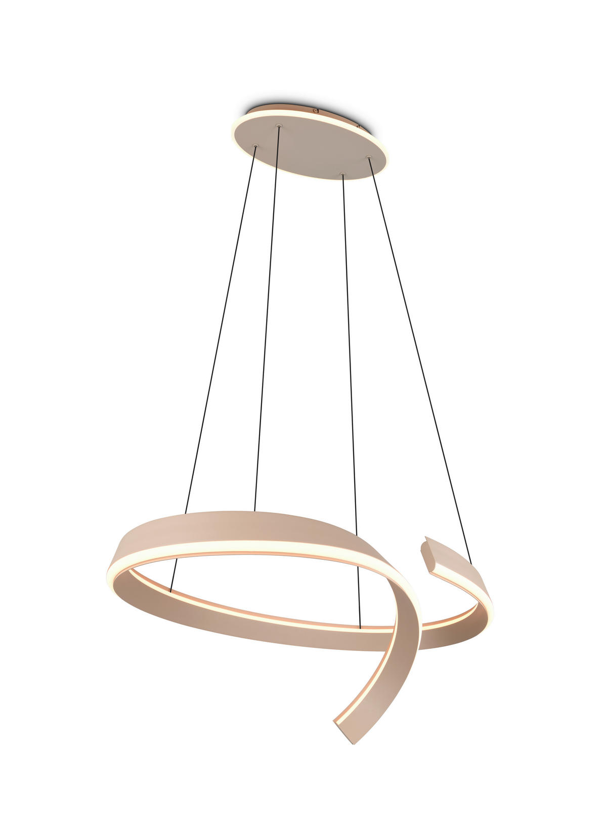 LED-HÄNGELEUCHTE CIRONDA 81/200/55 cm  - Beige, Design, Metall (81/200/55cm) - Cinque