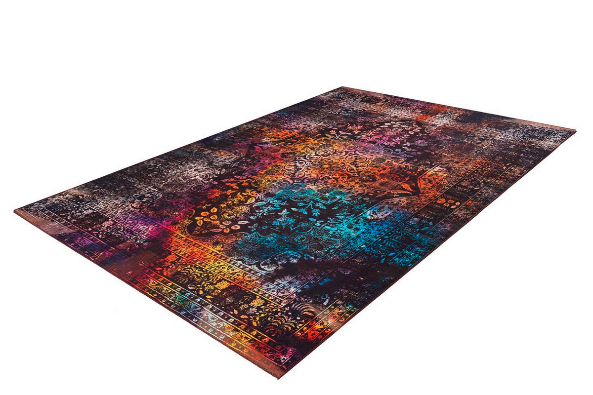 FLACHWEBETEPPICH 80/150 cm Galaxy 425 Multi / Braun Multicolor, Braun  - Multicolor/Braun, Basics, Textil (80/150cm) - Novel