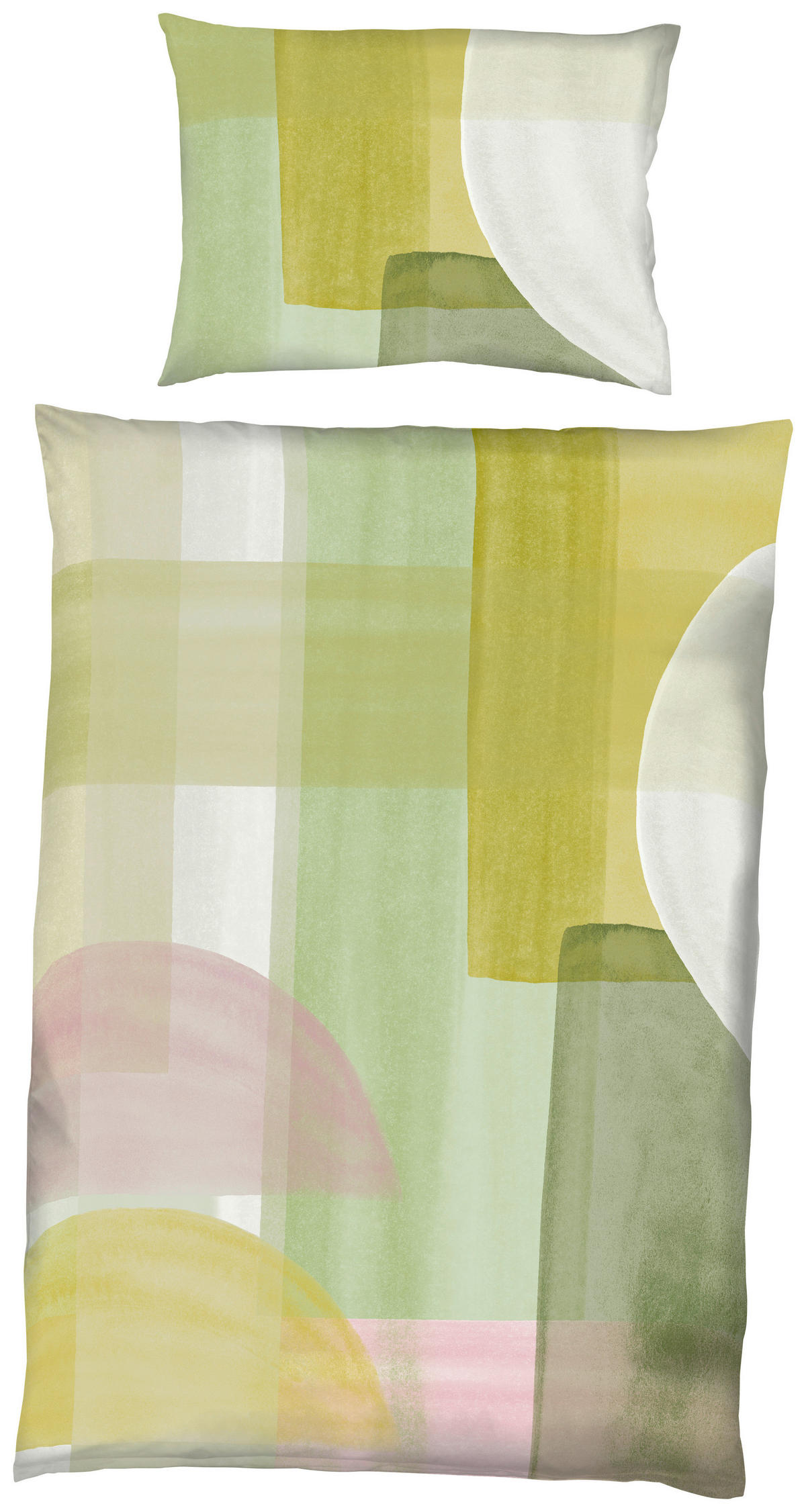BETTWÄSCHE Jahreskollektion Makosatin 140/200 cm  - Limette, Design, Textil (140/200cm) - Kaeppel