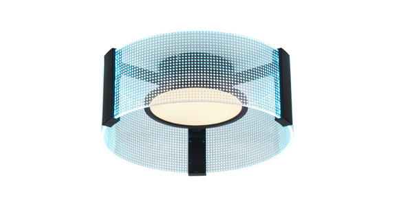 LED-DECKENLEUCHTE 40/16.5 cm   - Transparent/Weiß, Design, Kunststoff/Metall (40/16.5cm) - Novel