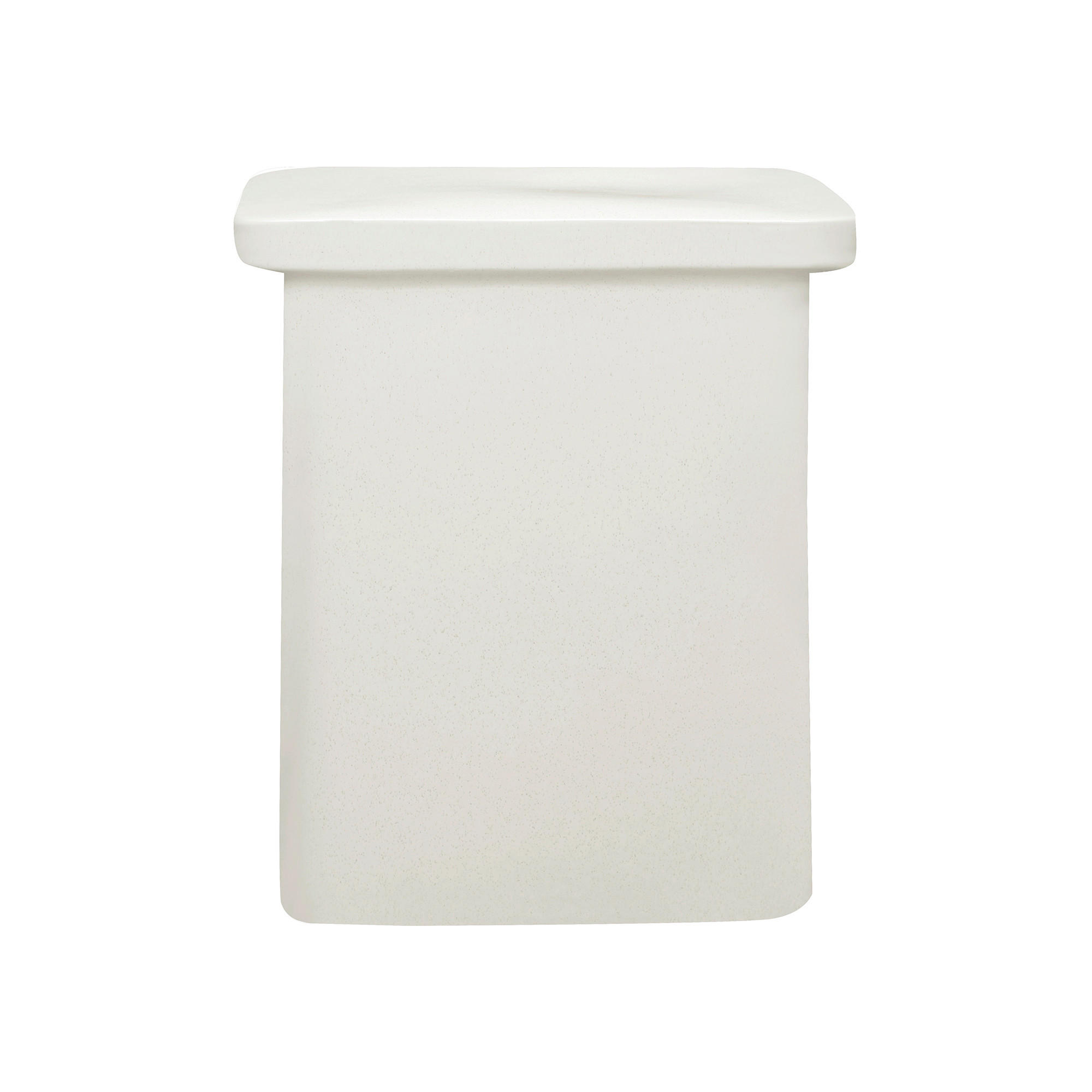 HOCKER TOKI Weiß  - Weiß, KONVENTIONELL, Keramik (38/45/26cm) - Blomus